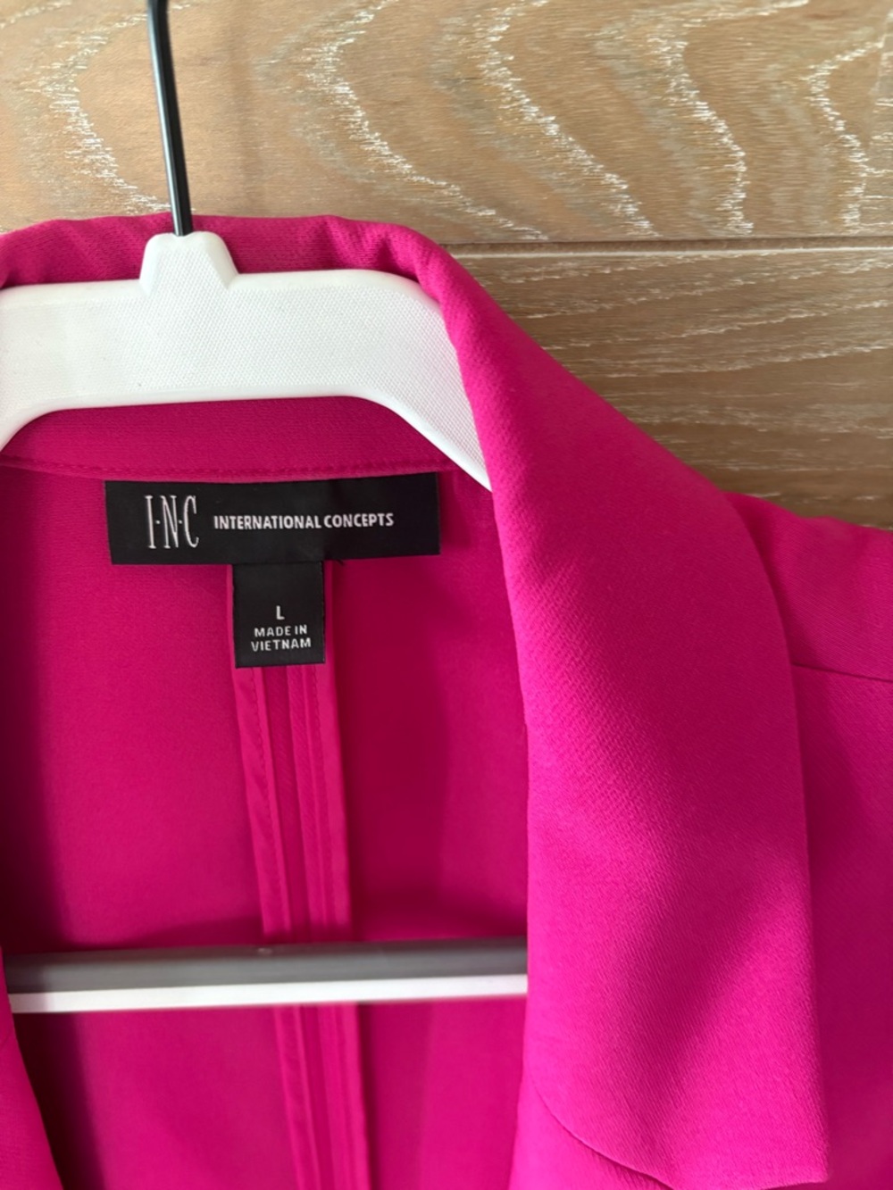 INC International Concepts Bright Pink Tailored Blazer - Picture 3 of 4